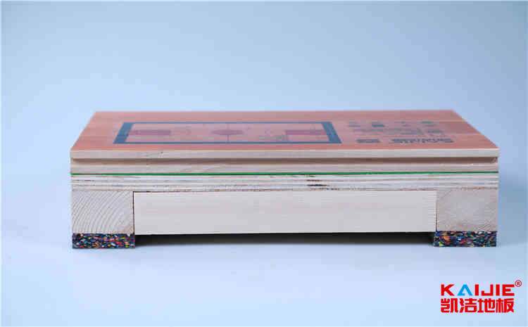 橡膠木運動籃球地板板式龍骨結構