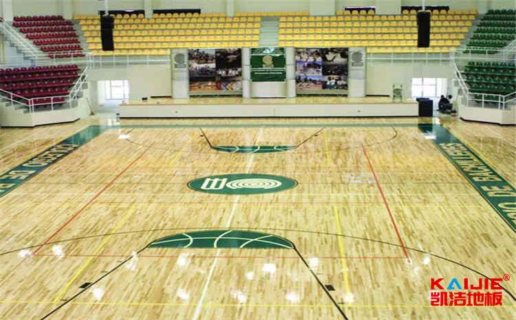 拼裝籃球實木運動地板厚度