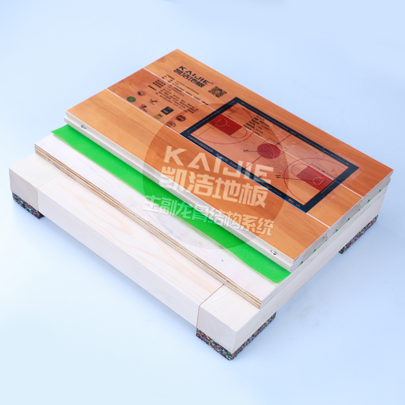 實木運動地板主副龍骨結(jié)構(gòu)