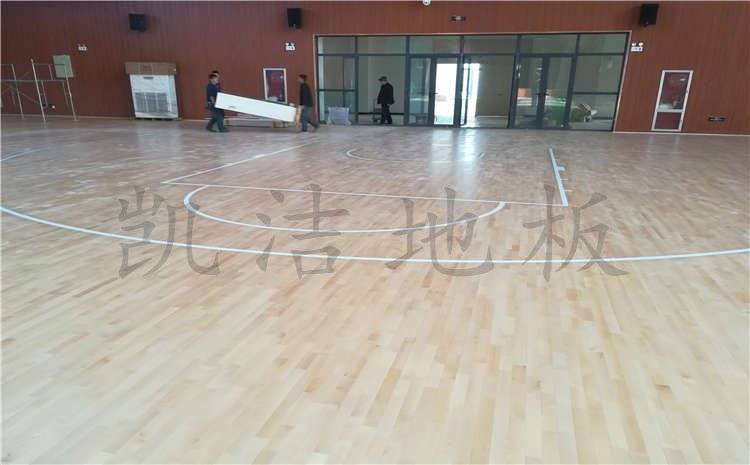 河南焦作中學體育館木地板項目案例